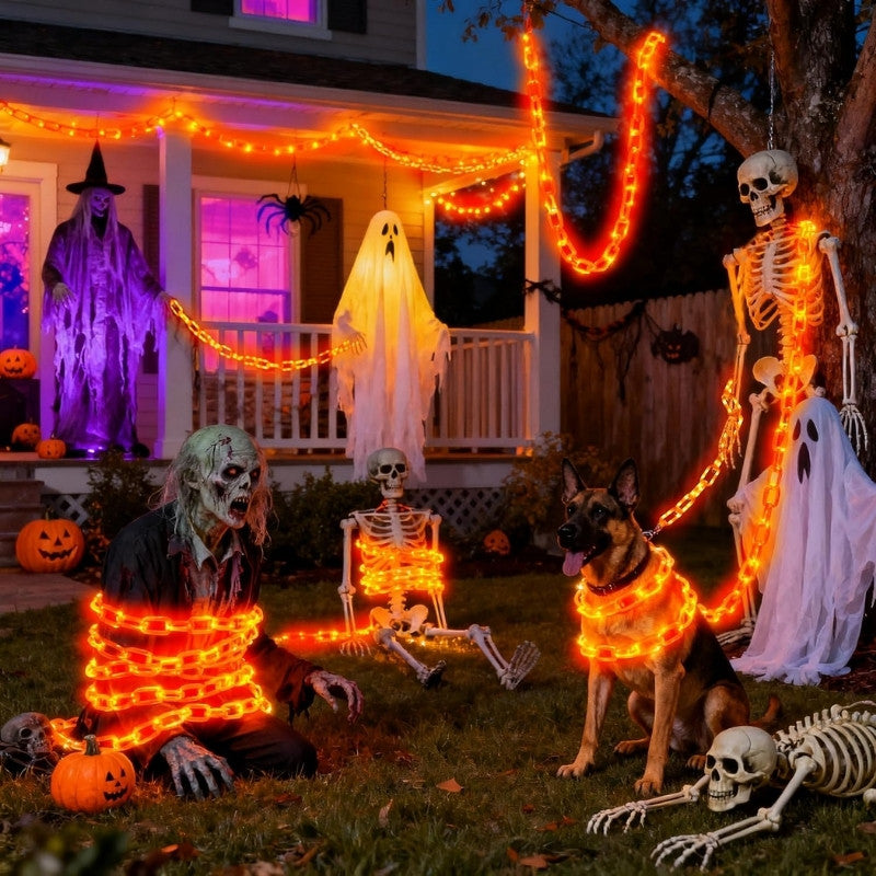 itoolmax battery halloween string lights product for haunted scene
