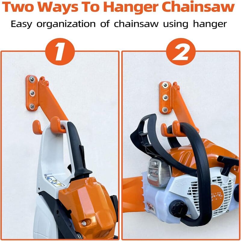 itoolmax chainsaw wall mount rack 2 way