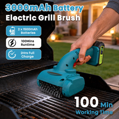 itoolmax cordless electric grill brush 100mins working time