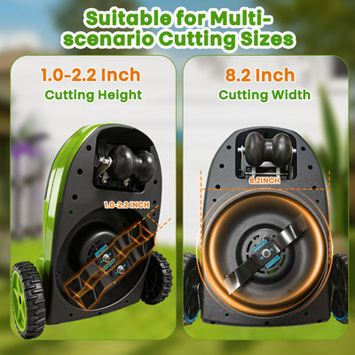 itoolmax cordless lawn mower blade power cutter