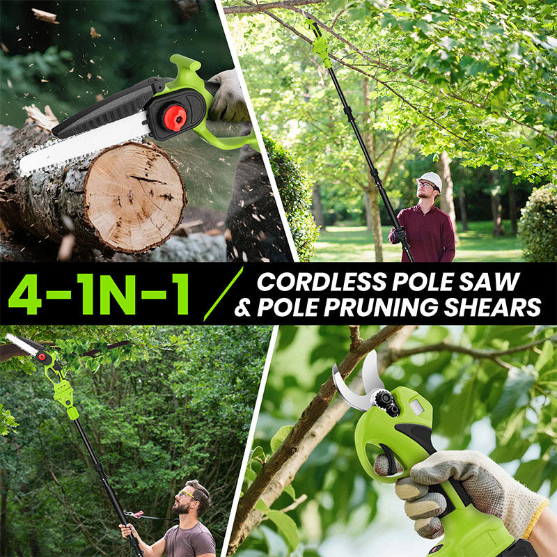 itoolmax cordless pole pruning shears product