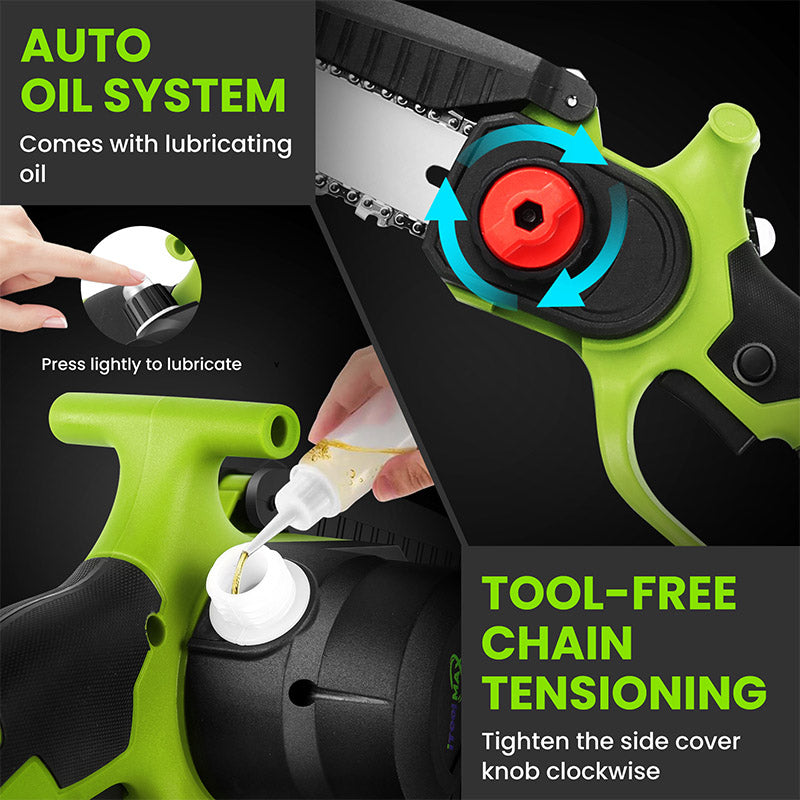 itoolmax cordless pole pruning shears with auto oil system