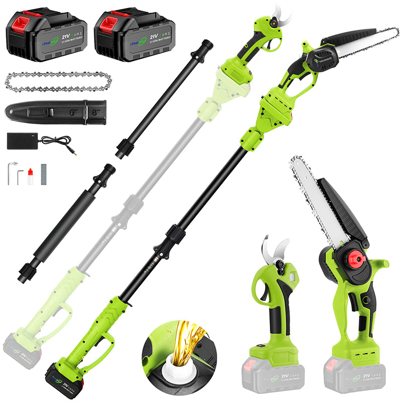 itoolmax cordless pole pruning shears