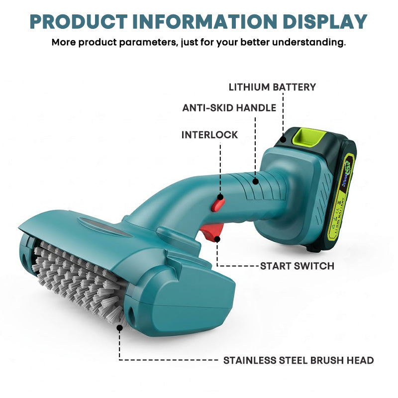 itoolmax cordless rechargeable electric grill brush details