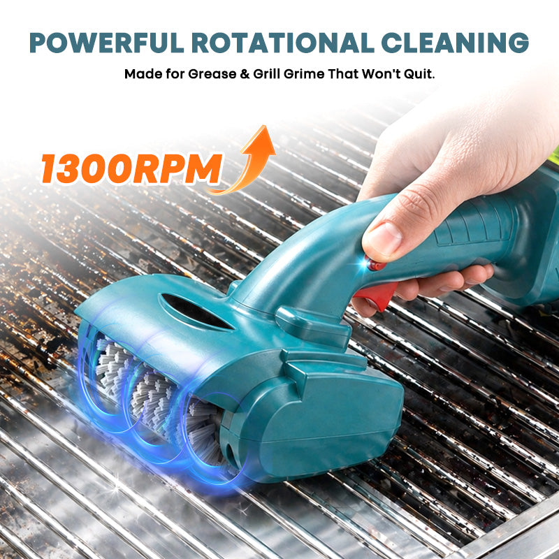 itoolmax cordless rechargeable electric grill brush powerful cleaning