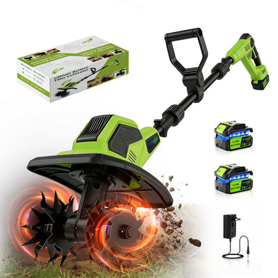 itoolmax 420rpm  powerful cordless tiller cultivator