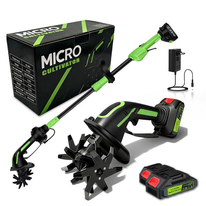 itoolmax cordless tiller cultivator with battery and charge