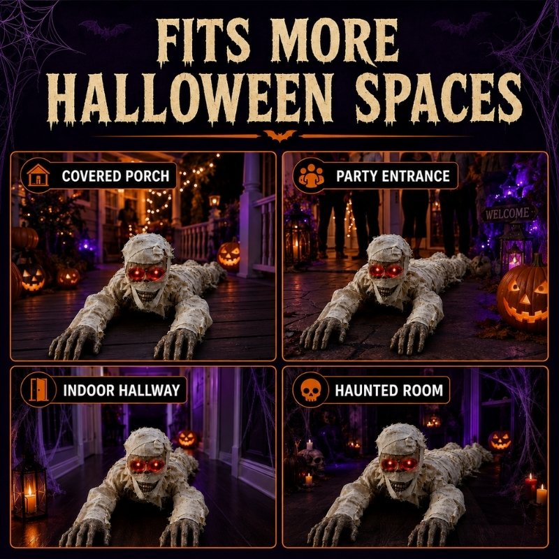 itoolmax crawling mummy fits more halloween spaces