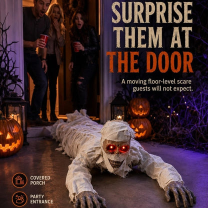 itoolmax crawling mummy makes halloween frighteningly alive