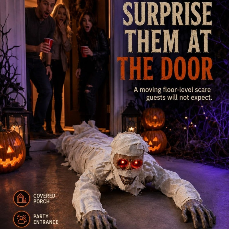 itoolmax crawling mummy makes halloween frighteningly alive