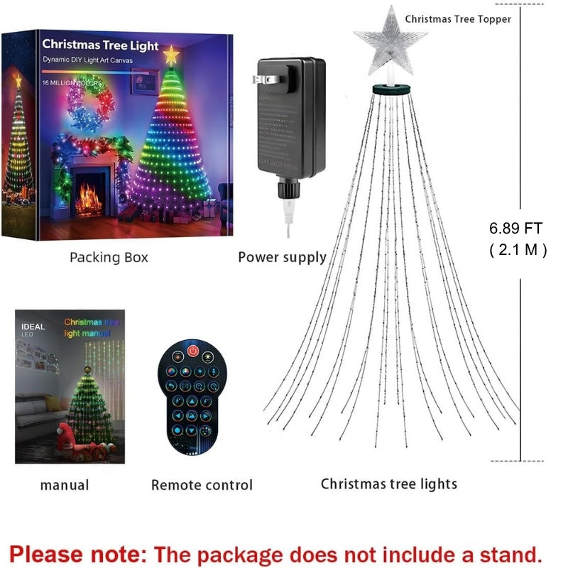 itoolmax diy custom app control christmas tree lights package list