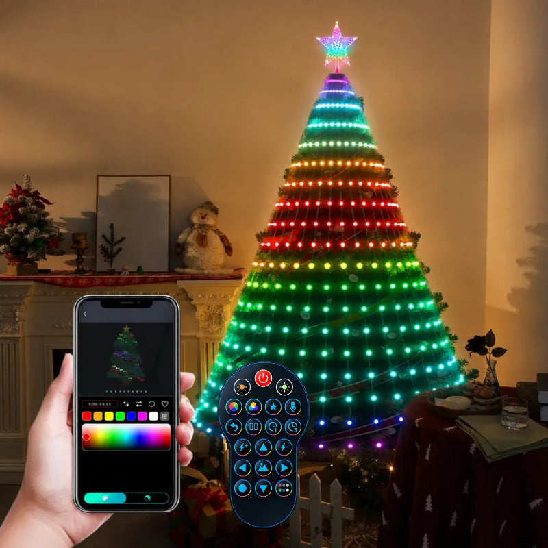 itoolmax diy custom app control christmas tree lights product