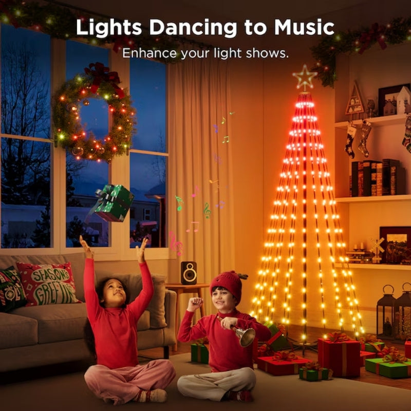 itoolmax diy custom app control christmas tree lights with music