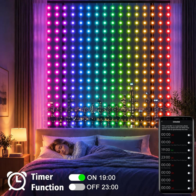 itoolmax diy smart led curtain sync lights 228 scene modes
