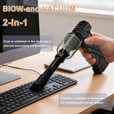 itoolmax electric air duster car vacuum blow and vacuum 2 in 1