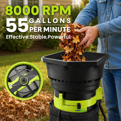 itoolmax electric leaf mulcher product 8000rpm