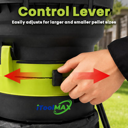 itoolmax electric leaf mulcher with wheels and control lever