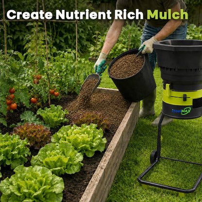 itoolmax electric leaf mulcher with wheels create nutrient mulch
