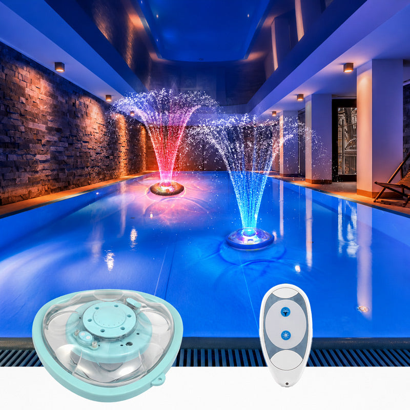 Floating Pool Fountain with Lights Show & Remote For Pools – itoolmax