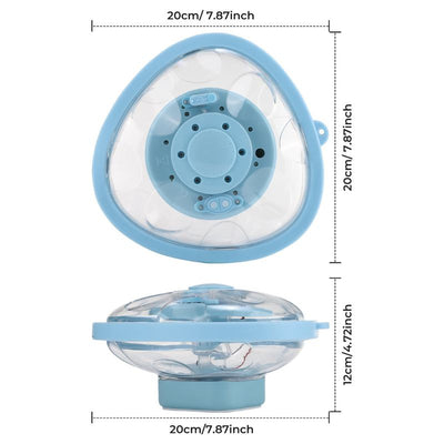 itoolmax floating pool fountain with remote size chart