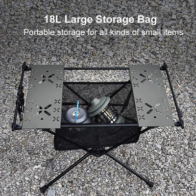itoolmax folding camping table large storage bag