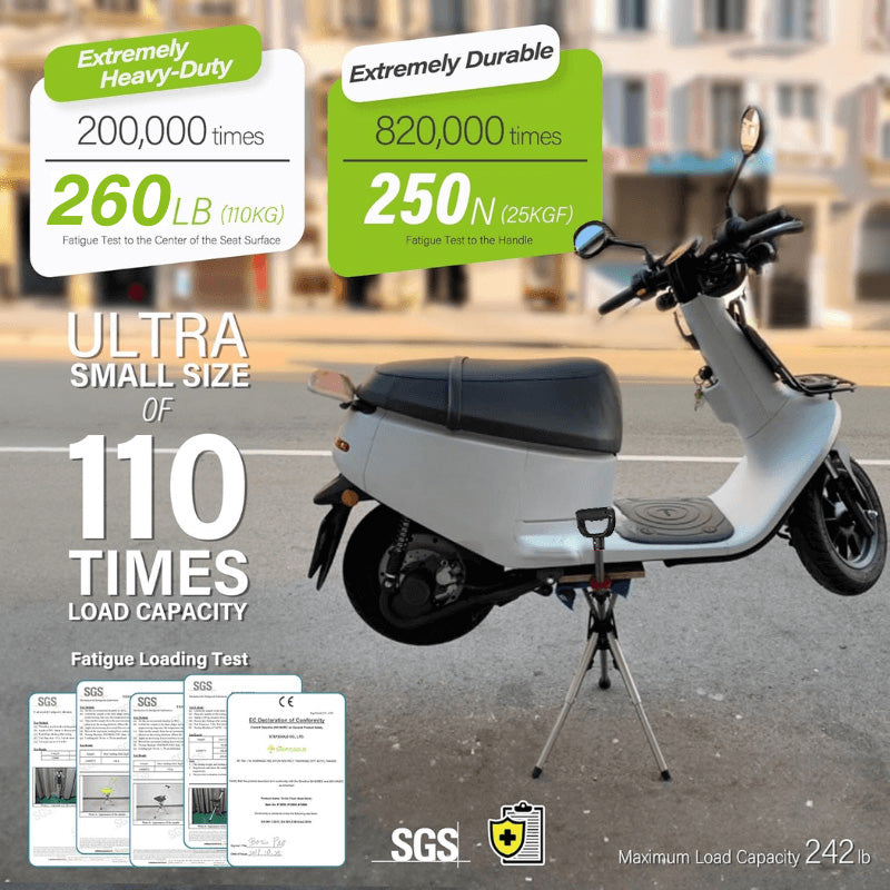 itoolmax folding walking stick with seat 260lbs weight capacity