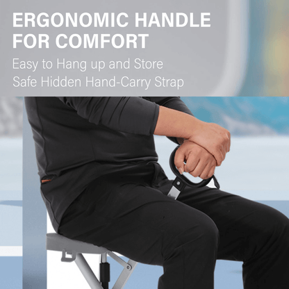 itoolmax folding walking stick with seat ergonomic handle for comfort