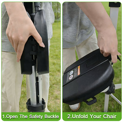 itoolmax folding walking stick with seat how to se