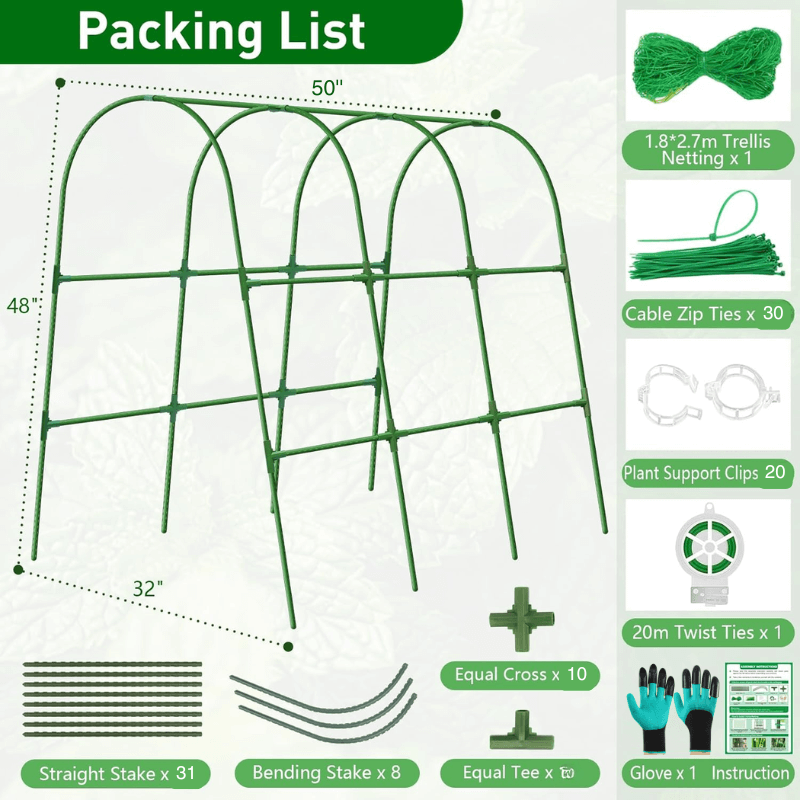 itoolmax garden cucumber trellis package list