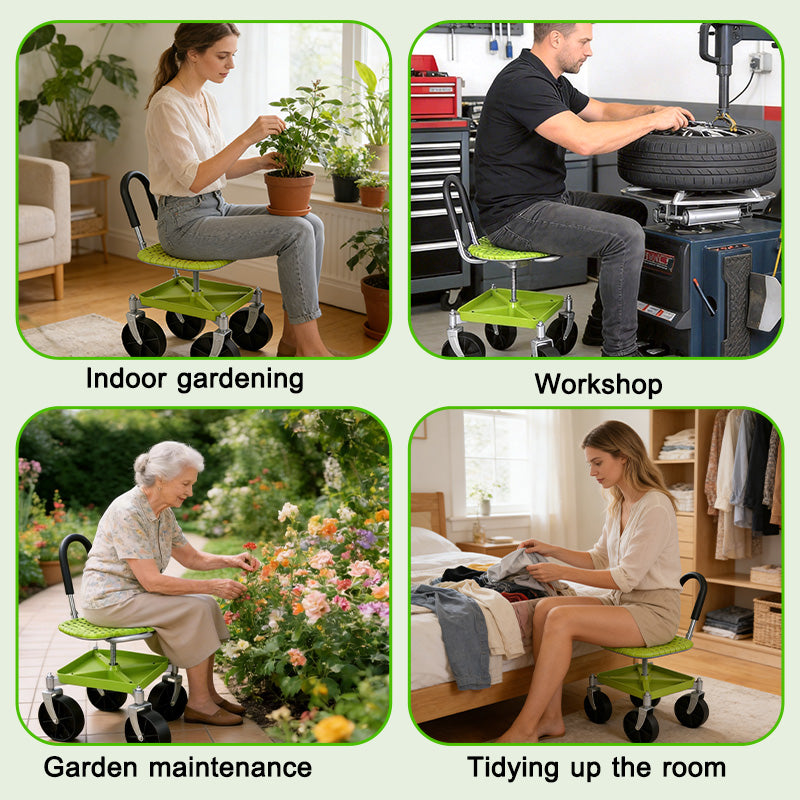 itoolmax garden rolling cart seat application