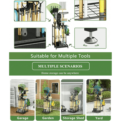 itoolmax garden tool organizer on wheels how to assemble