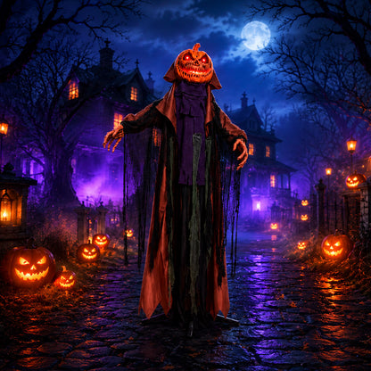itoolmax halloween animatronics pumpkin ghost product create spooky atmosphere
