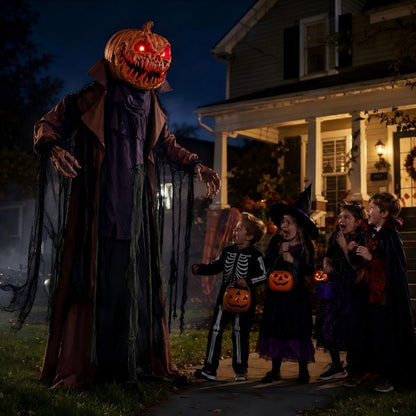 itoolmax halloween animatronics pumpkin ghost product place in yard