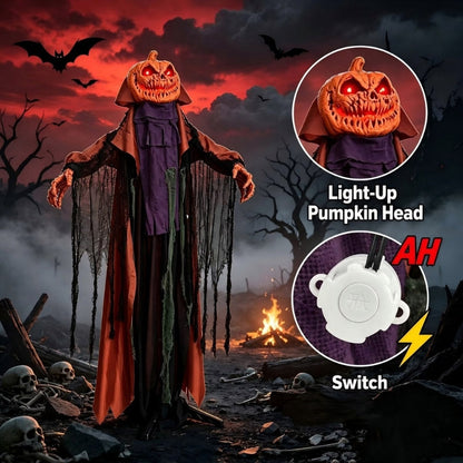 itoolmax halloween animatronics pumpkin ghost product red eyes