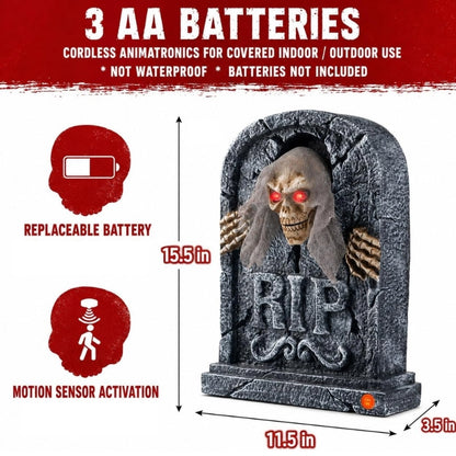 itoolmax halloween animatronics zombie tombstone product battery powered