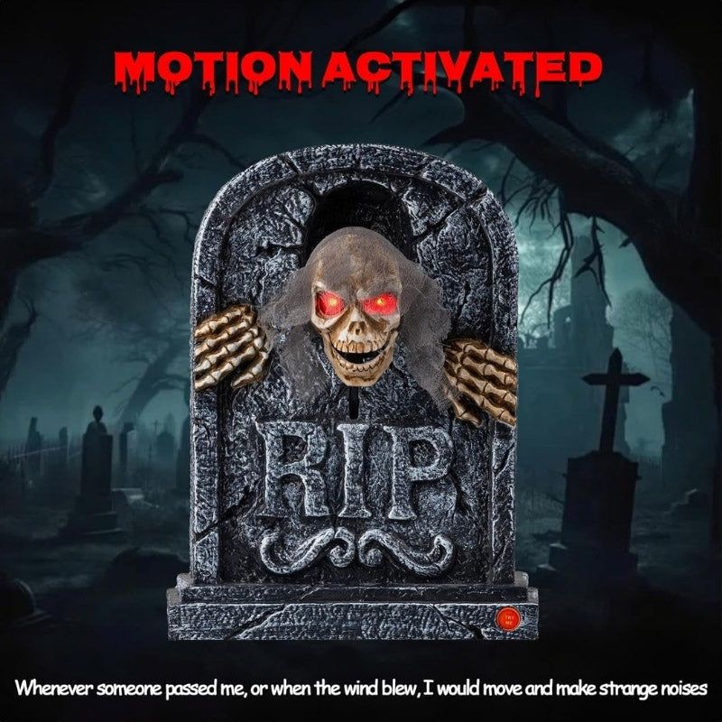 itoolmax halloween animatronics zombie tombstone product motion activated