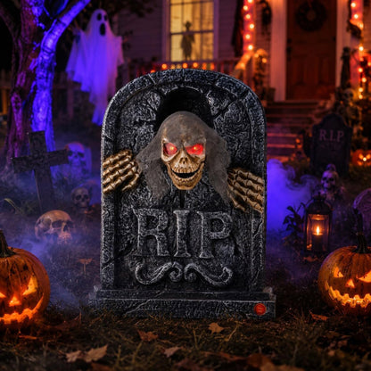 itoolmax halloween animatronics zombie tombstone product put in yard