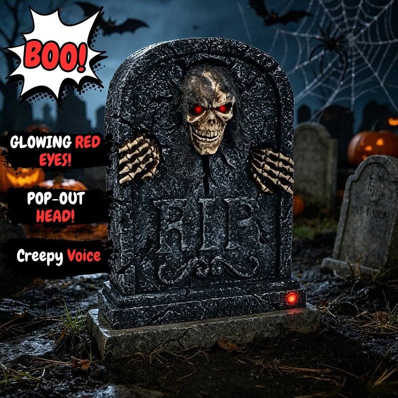 itoolmax halloween animatronics zombie tombstone product with three effects