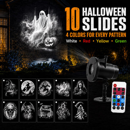 itoolmax halloween projector lights product with 10 halloween patterns