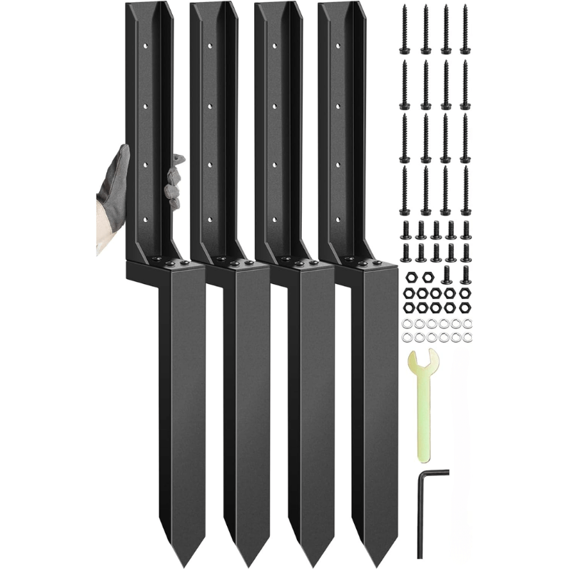 itoolmax heavy duty fence post repair kit 4pcs