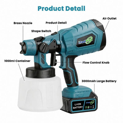 itoolmax high pressure cordless paint sprayer more details