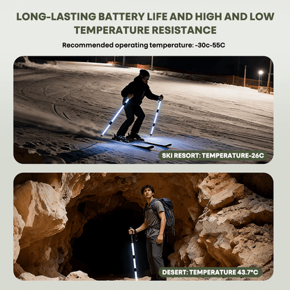 itoolmax illuminated trekking stick long lasting