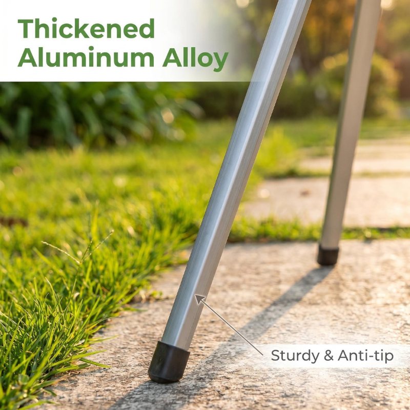 itoolmax impact tripod sprinkler for lawn garden aluminum alloy