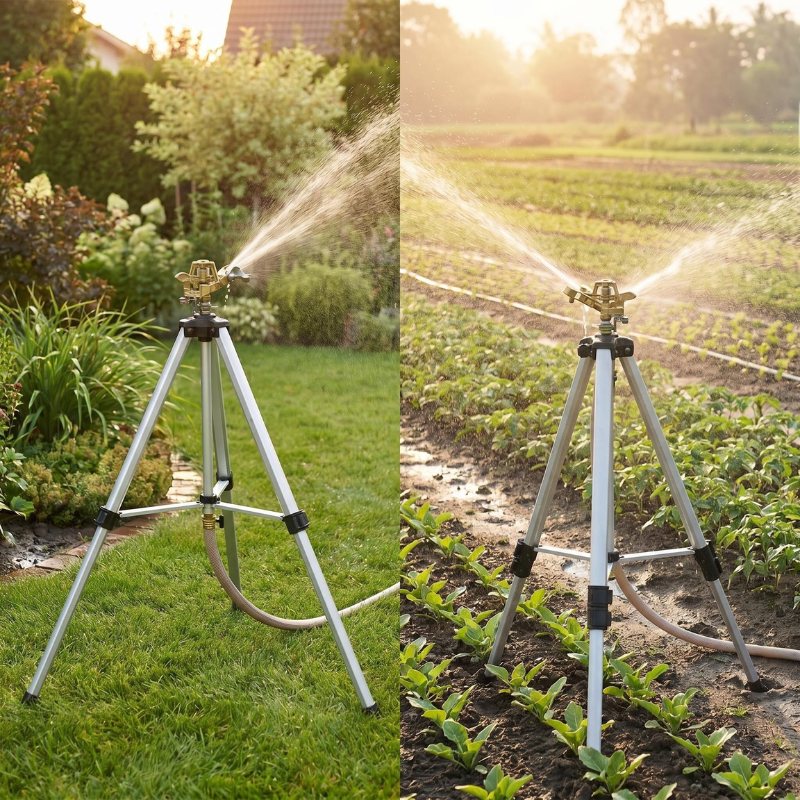 itoolmax impact tripod sprinkler for lawn garden ideal for orchards
