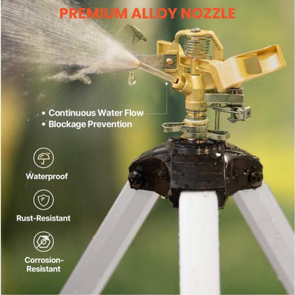 itoolmax impact tripod sprinkler premium alloy nozzle