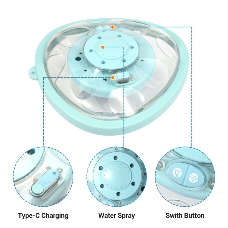 itoolmax led floating pool fountain with remote details