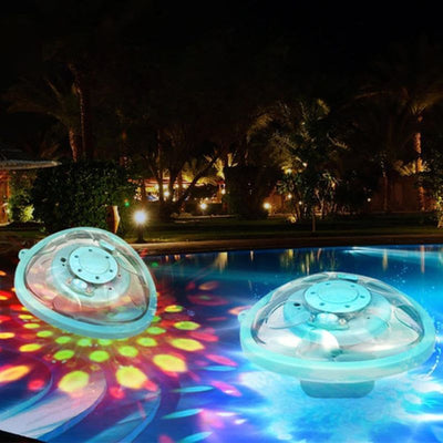 itoolmax led floating pool fountain with remote runing in night