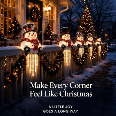 itoolmax light up snowman christmas icicle light decor magical atmosphere