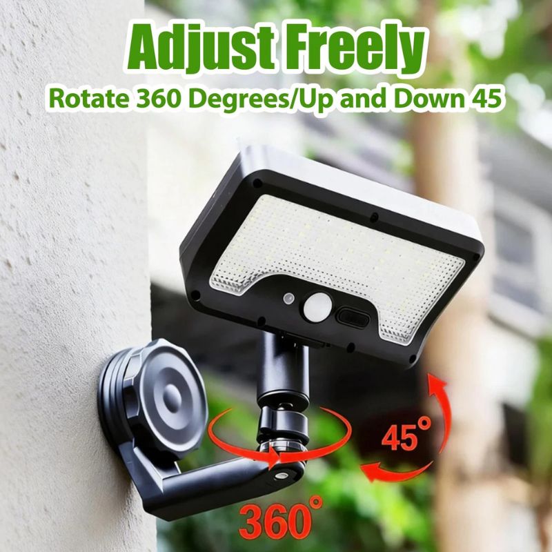 600LM Magnetic Solar Lights Outdoor Motion Sensor Waterproof