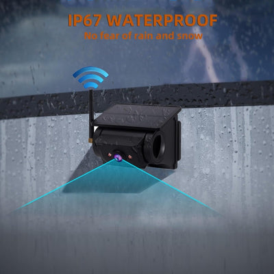 itoolmax magnetic solar wireless backup camera ip67 waterproof